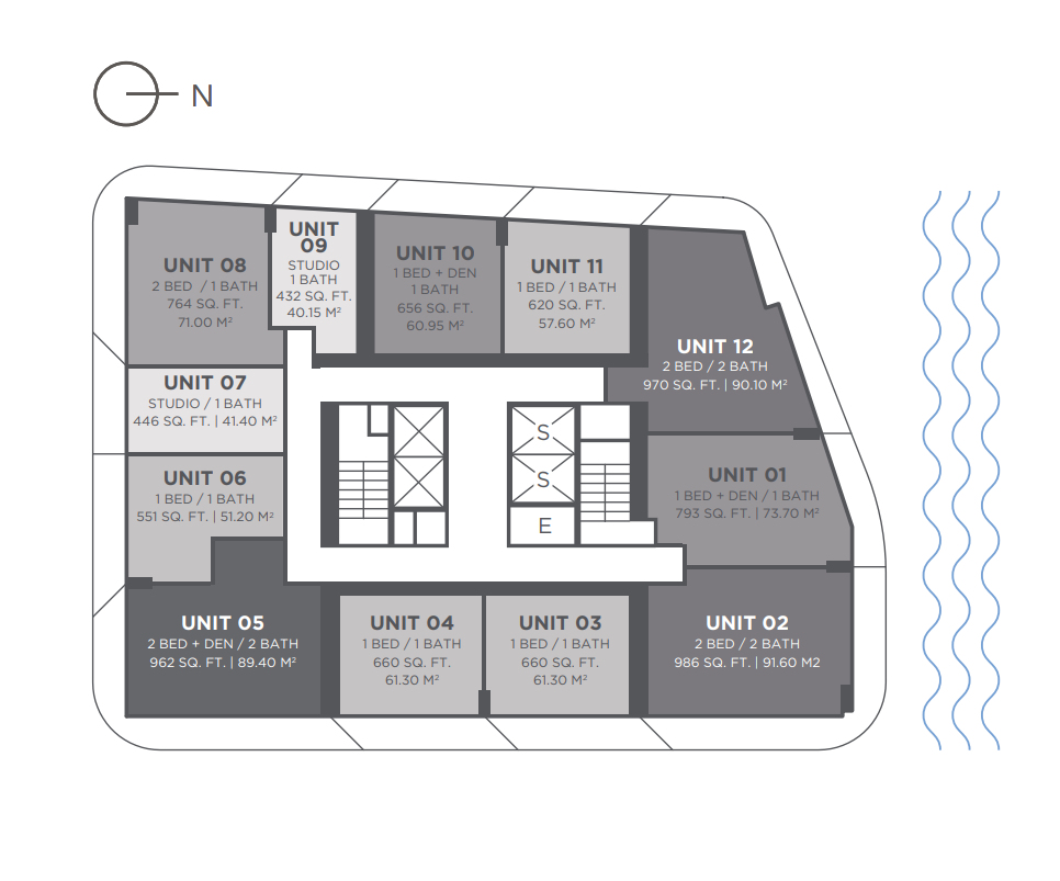 Click to view all Floor Plans of Lofty Brickell